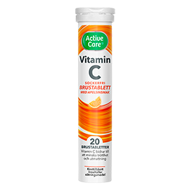 Active care vitamin C brustabletter med apelsinsmak